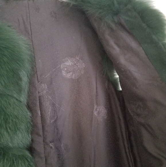 Fox Fur Vest Green - Picture 6 of 13
